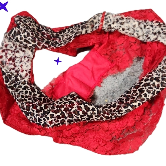 Y2k soft lacey cheeky hipster bikini cheetah print 8 xl - Picture 3 of 3